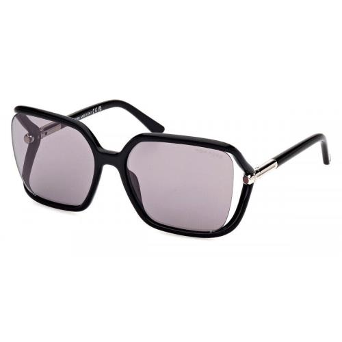 Tom Ford Women`s Solange 60mm Shiny Black Sunglasses FT1089-01C-60