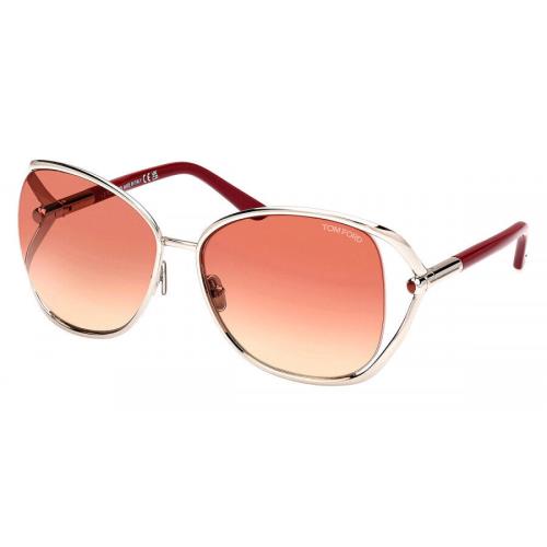 Tom Ford Women`s Marta 62mm Shiny Palladium Sunglasses FT1091-16T-62