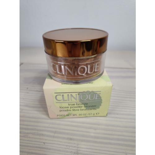 Clinique True Bronze Loose Powder Bronzer 01 Sun Glow .95 Oz Rare