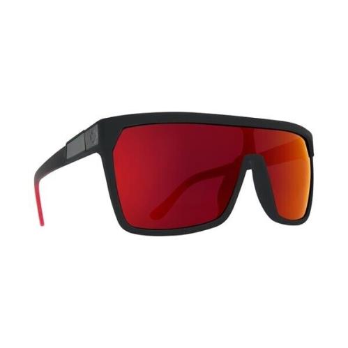 Spy Optics Flynn Soft Matte Black Red Spectra Mirror Sunglasses