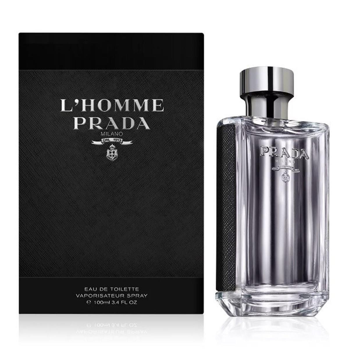 Prada L`homme Cologne by Prada Men Perfume Eau De Toilette Spray 3.4 oz Edt