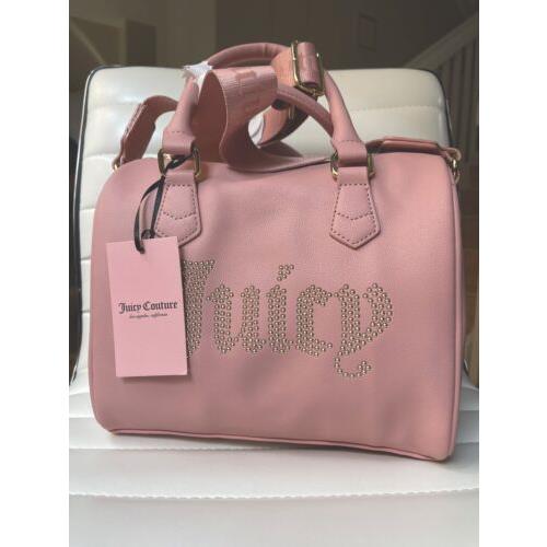 Juicy Couture Taffy Pink Obsession Satchel Crossbody Bag Purse