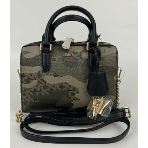 Dkny Classic Paige Mini Duffle Crossbody Bag Camo/black R31DIT38