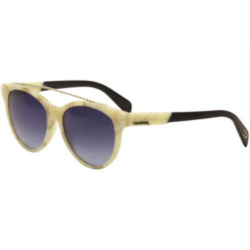 Diesel Men`s DL0189 DL/0189 25W Ivory Marble/black Fashion Sunglasses 54mm