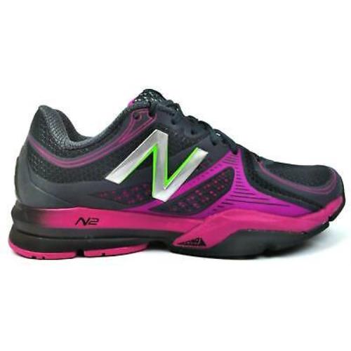 New Balance Women`s Training Shoes Ankle High Lace Up Lightweight Sneaker WX1267 - Black / Purple