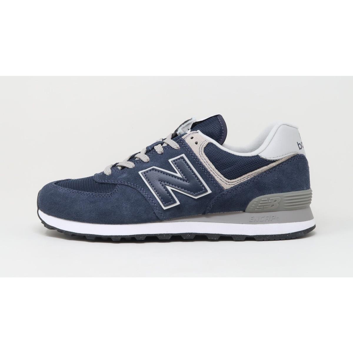 New Balance Men`s 574 Core Classic Shoes Sneakers ML574EVN - Navy Blue/white