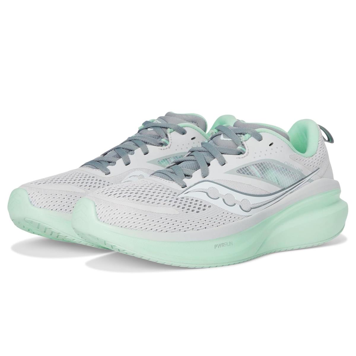 Woman`s Sneakers Athletic Shoes Saucony Omni 22 Fog/Jade