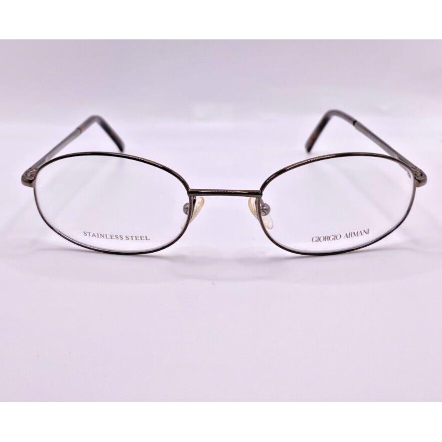 Giorgio Armani GA315 9Q9 Brown Oval Metal Eyeglasses Frame 52-21-145 Italy