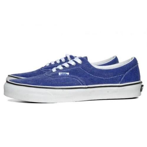 Men`s Guys Vans Era Distressed Blue Casual Skateboarding Shoes Sneakers