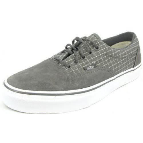 Men`s Guys Vans Era Ripstop Dark Gray/white Skater Shoes Sneakers