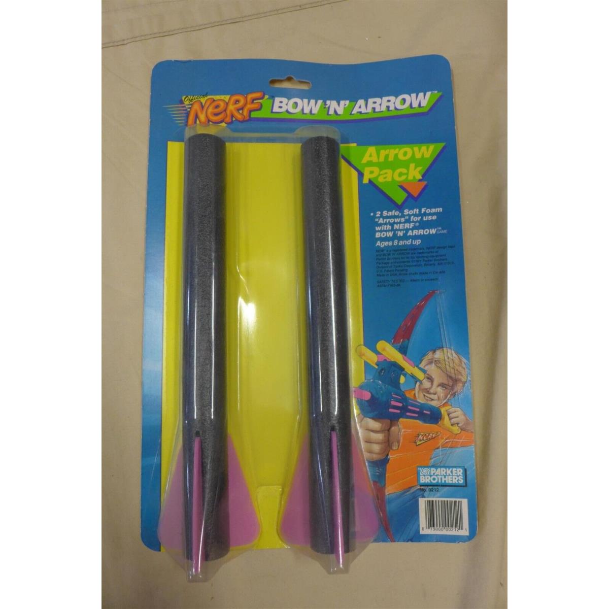 Vintage 1991 Nerf Bow `n` Arrow 2-Pack Arrow Set - New/sealed