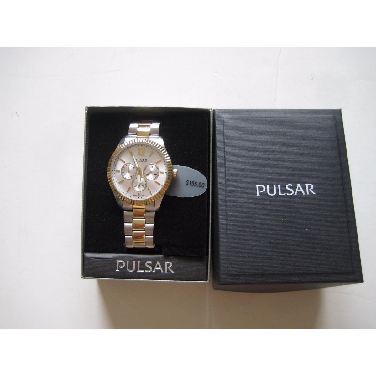 Pulsar Chronograph Two Tone Watch - PP6 142 - Retail