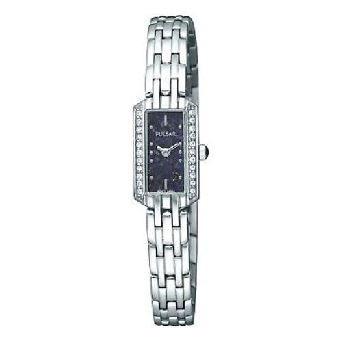 Pulsar Women`s PEX541 Crystal Lapis Dial Watch