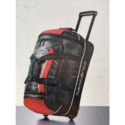 Samsonite Andante 22 Wheeled Duffle Bags - Black/red Nee