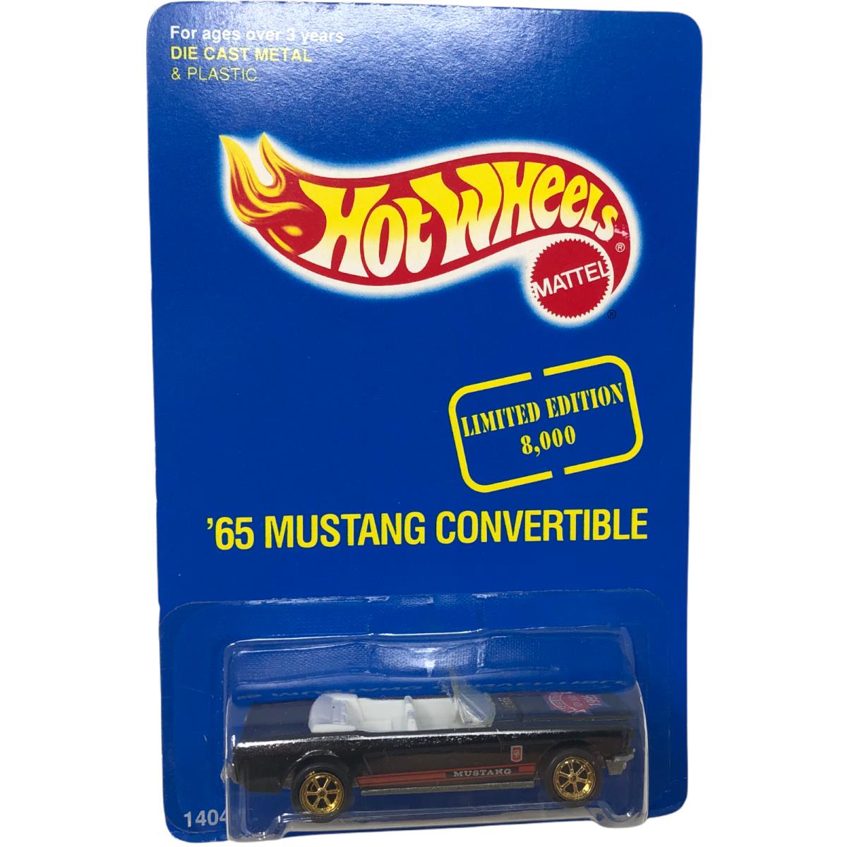 Vtg Nip Hot Wheels 65 Mustang Convertible Greater Seattle Toy Show Limited 1994 - Blue