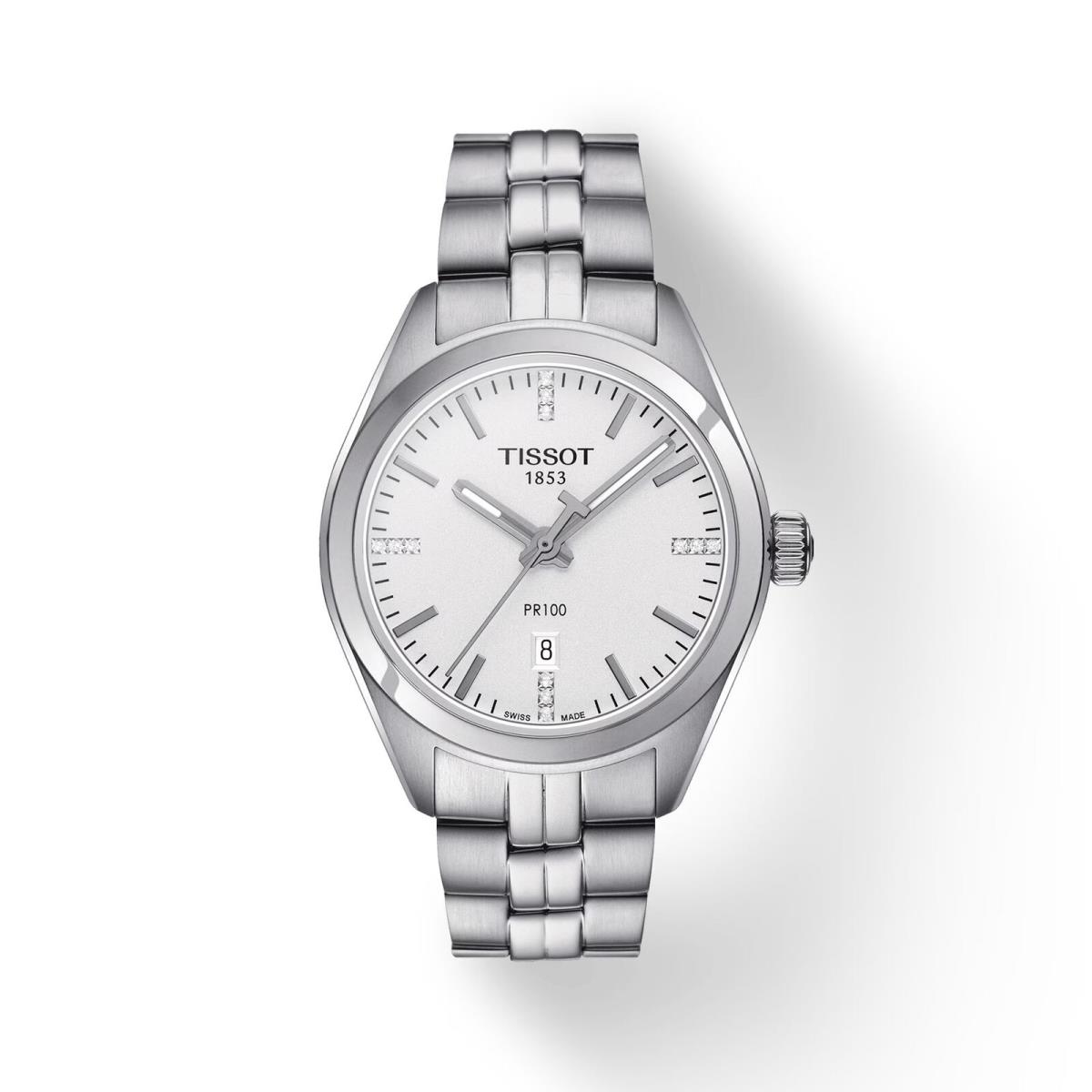 Tissot PR 100 T-classic Silver Dial Ladies Watch T101.210.11.036.00