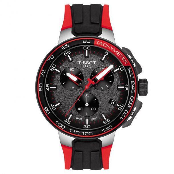 Tissot T-sport T-race Cycling Chrono Black and Red Strap Watch T1114172744100