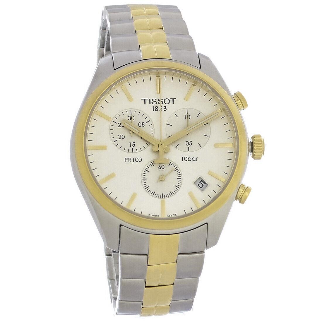 Tissot PR100 Mens Chronograph Two-tone Stainless Quartz Watch T101.417.22.031.00