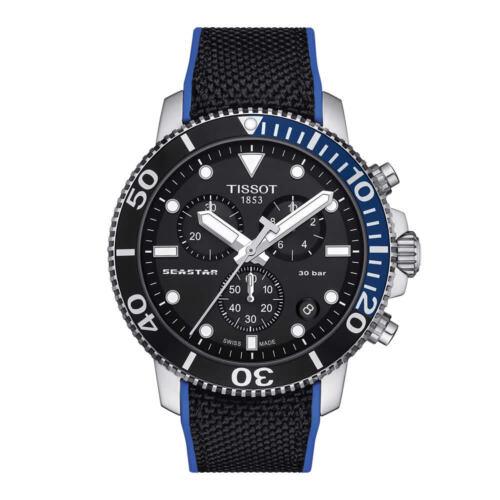 Tissot Seastar 1000 Chronograph Quartz Black Dial Men`s Watch T120.417.17.051.03