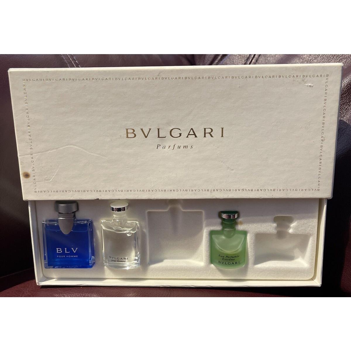 Vintage Bvlgari Eau Perfume Extreme 5ML/0.17OZ Mini Splash Pour Homme Set