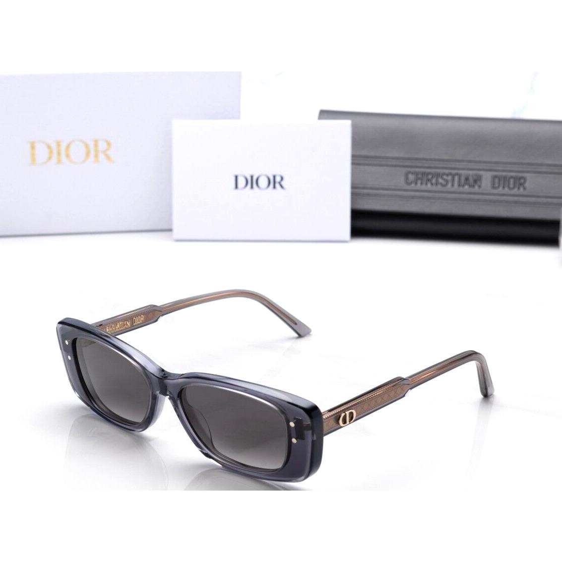 Christian Dior Diorhighlight S2I 45A1 Smoke Grey/grey Lens Sunglasses 53-15