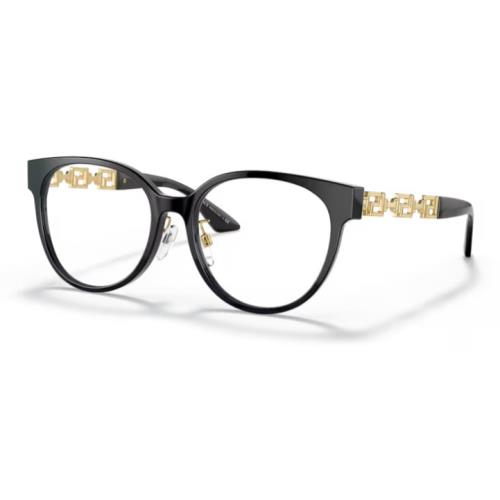 Versace 0VE3302D GB1 Black Round Women`s Eyeglasses