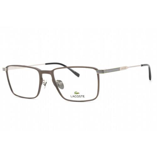 Lacoste Women`s Eyeglasses Clear Demo Lens Rectangular Shape Frame L2285E 029