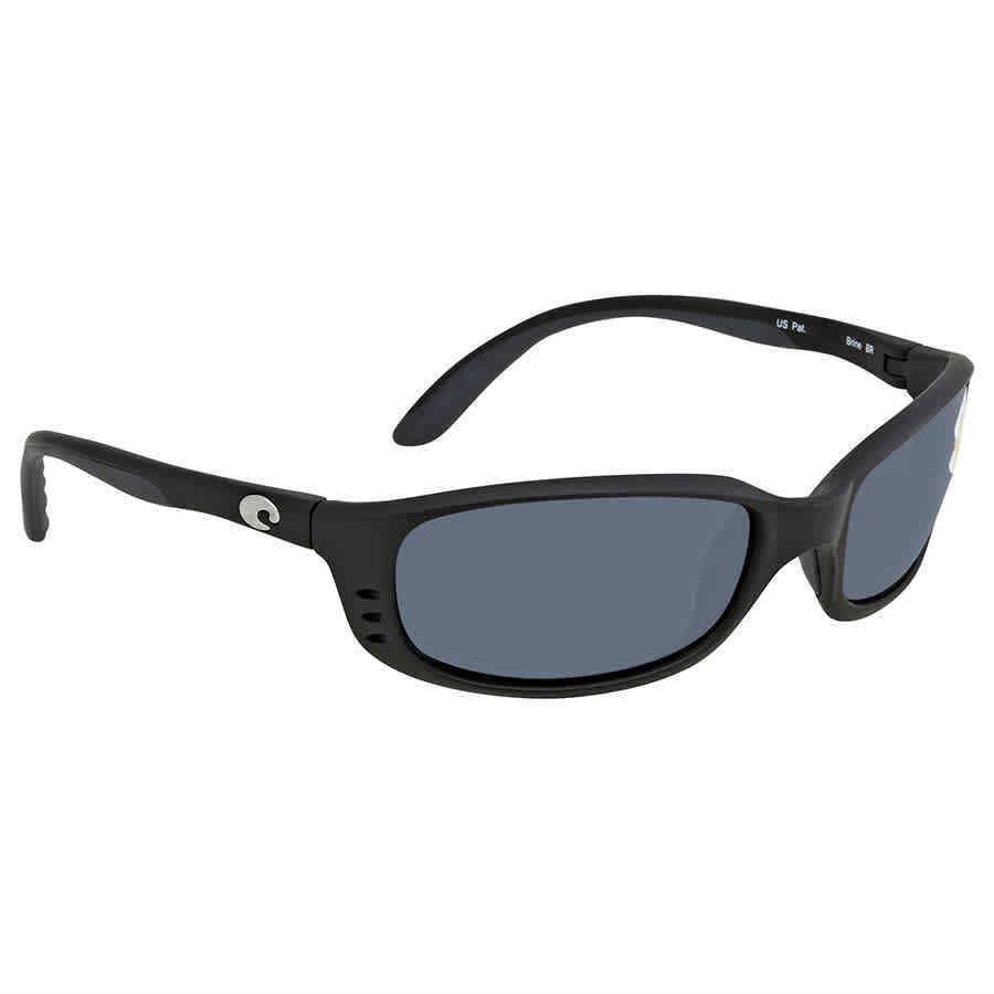 Costa Del Mar Brine Grey Polarized Polycarbonate Men`s Sunglasses BR 11 Ogp 59