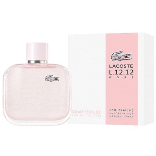 Lacoste L.12.12 Rose Eau Fraiche 3.3 oz Edt Perfume For Women