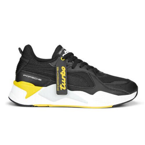 Puma Pl Rsx Lace Up Mens Black Sneakers Casual Shoes 30761201