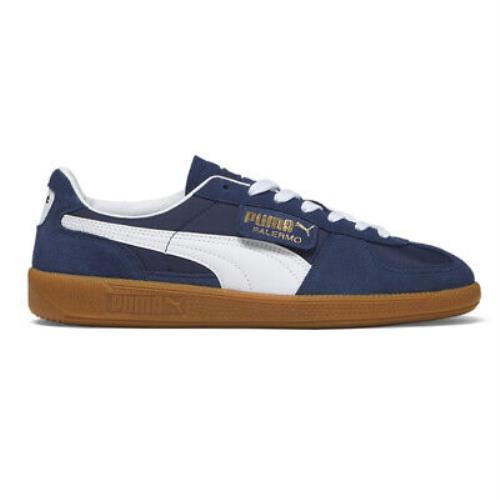 Puma Palermo Og Lace Up Mens Blue Sneakers Casual Shoes 38301101