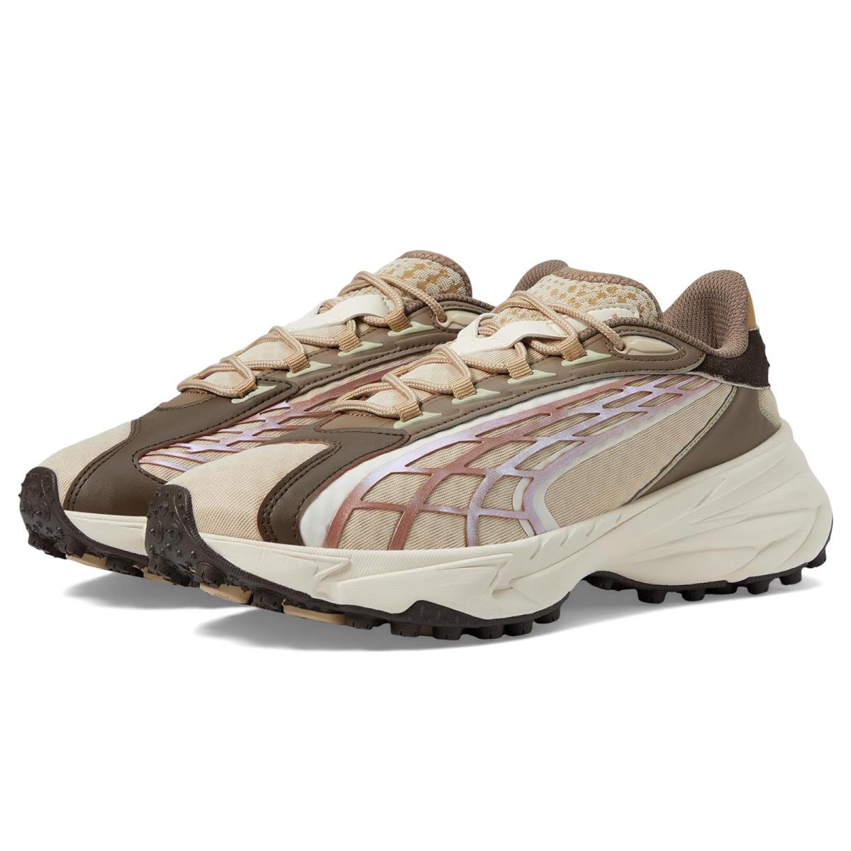 Woman`s Sneakers Athletic Shoes Puma Spirex Squadron PUMA Black/Sugared Almond/Chocolate