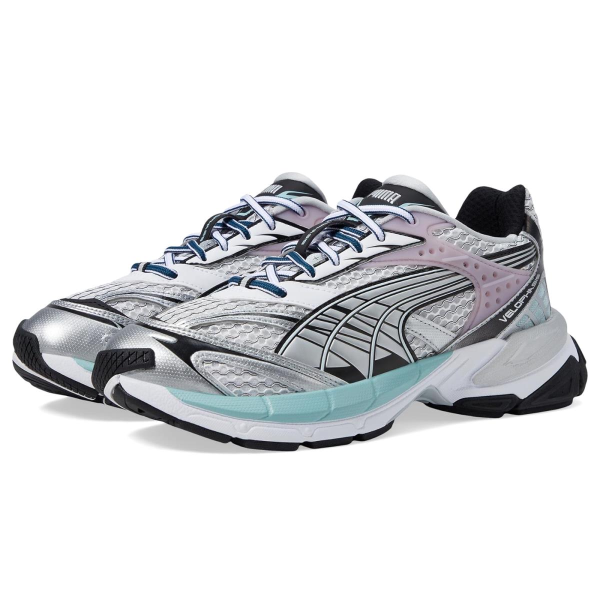Woman`s Sneakers Athletic Shoes Puma Velophasis Phased PUMA White/PUMA Silver/Dewdrop
