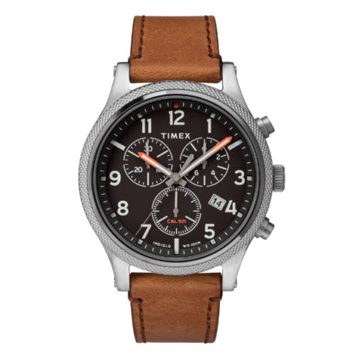 Timex Men`s Weekender Black Dial Leather Quartz Fashion Watch TW2T32900