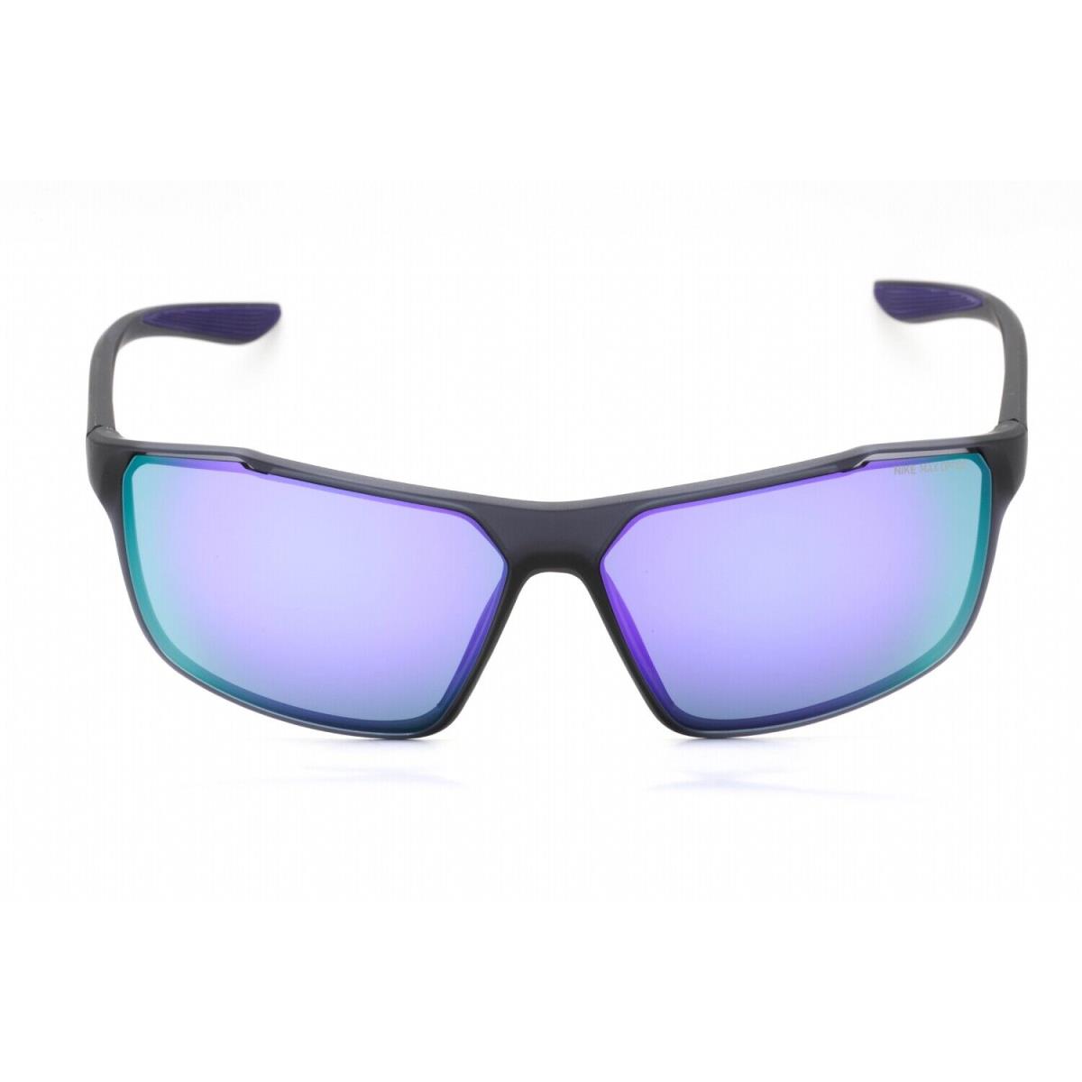 Nike Windstorm M CW4672 015 Sunglasses Matte Gray Frame Violet Mirror - Frame: Matte Gray, Lens: Violet