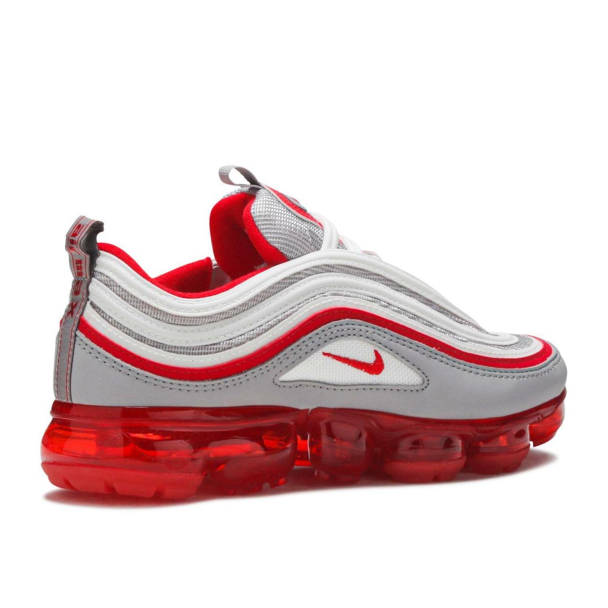 3.5Y=WMNS 5 Nike Air Vapormax 97 GS `atmosphere Grey` Red Shoes BV1153-002 - Multicolor