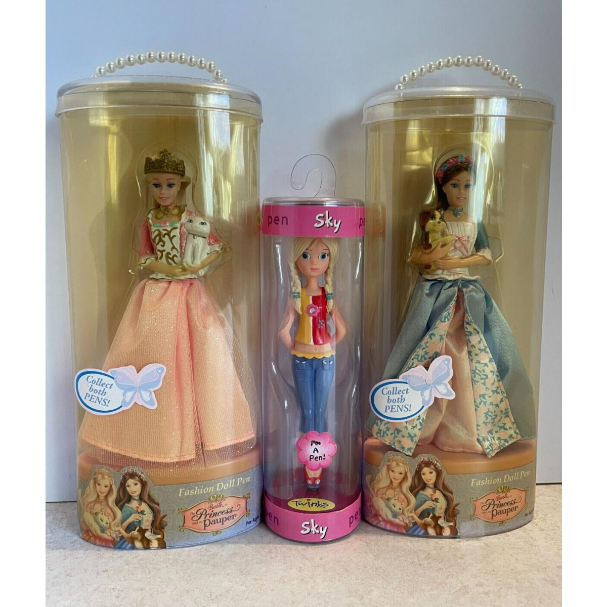 2004 Barbie Fashion Doll Pen Princess and The Pauper Mattel Twinks Sky Pen 4