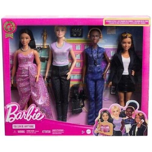 Barbie Career of The Year Women in Film Set of 4 Dolls HRG54 IN Stock Now