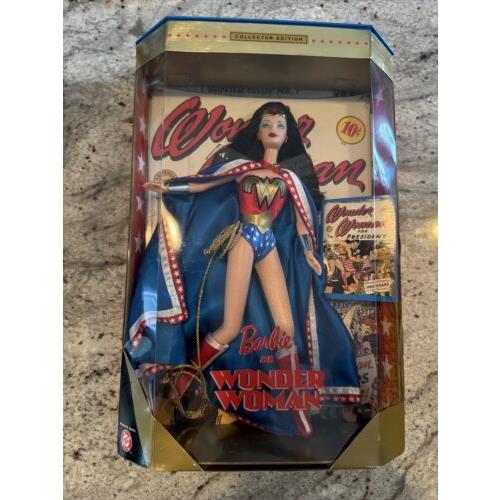 1999 Mattel Barbie As Wonder Woman Doll 24638 Collector Edition Warner Bros. DC