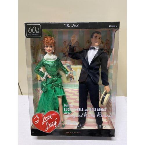 I Love Lucy 60th Barbie Doll The Diet Episode Ricky/lucy Ricardo Mattel Nos