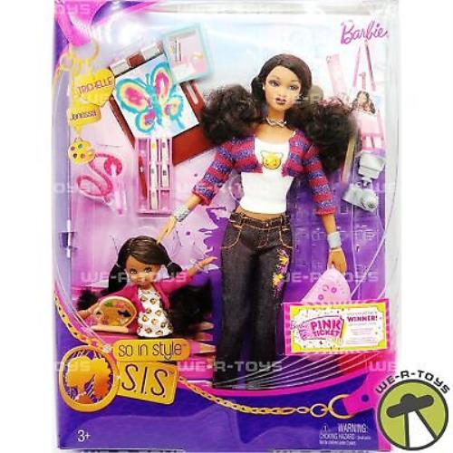 Barbie So In Style Sis Trichelle and Janessa Dolls 2009 Mattel P6915 Nrfb