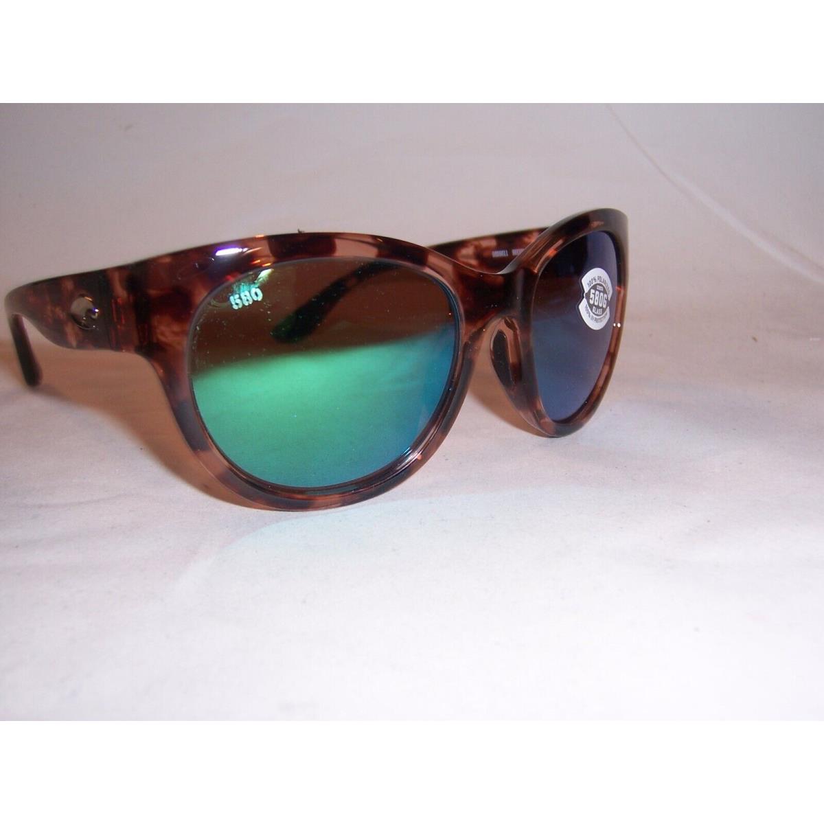 Costa Del Mar Maya Sunglasses Tortoise/green Mirror 580G Polarized