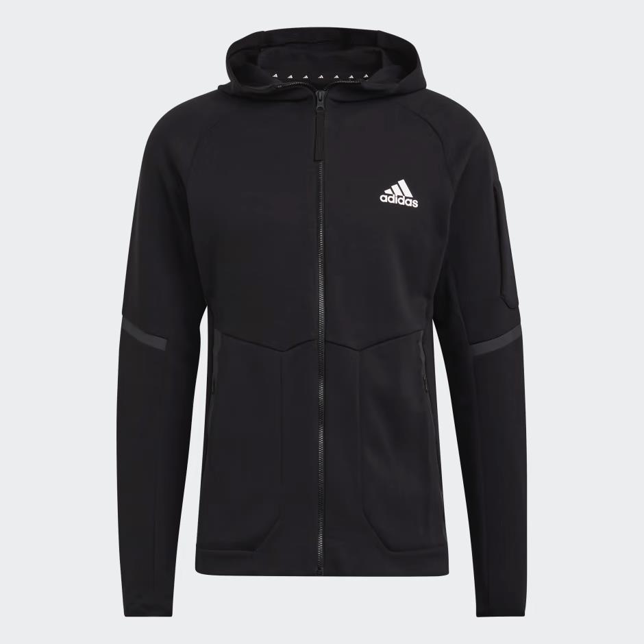 Adidas Designed For Gameday Full-zip Hoodie/jacket HE5030 Black Men S Medium M