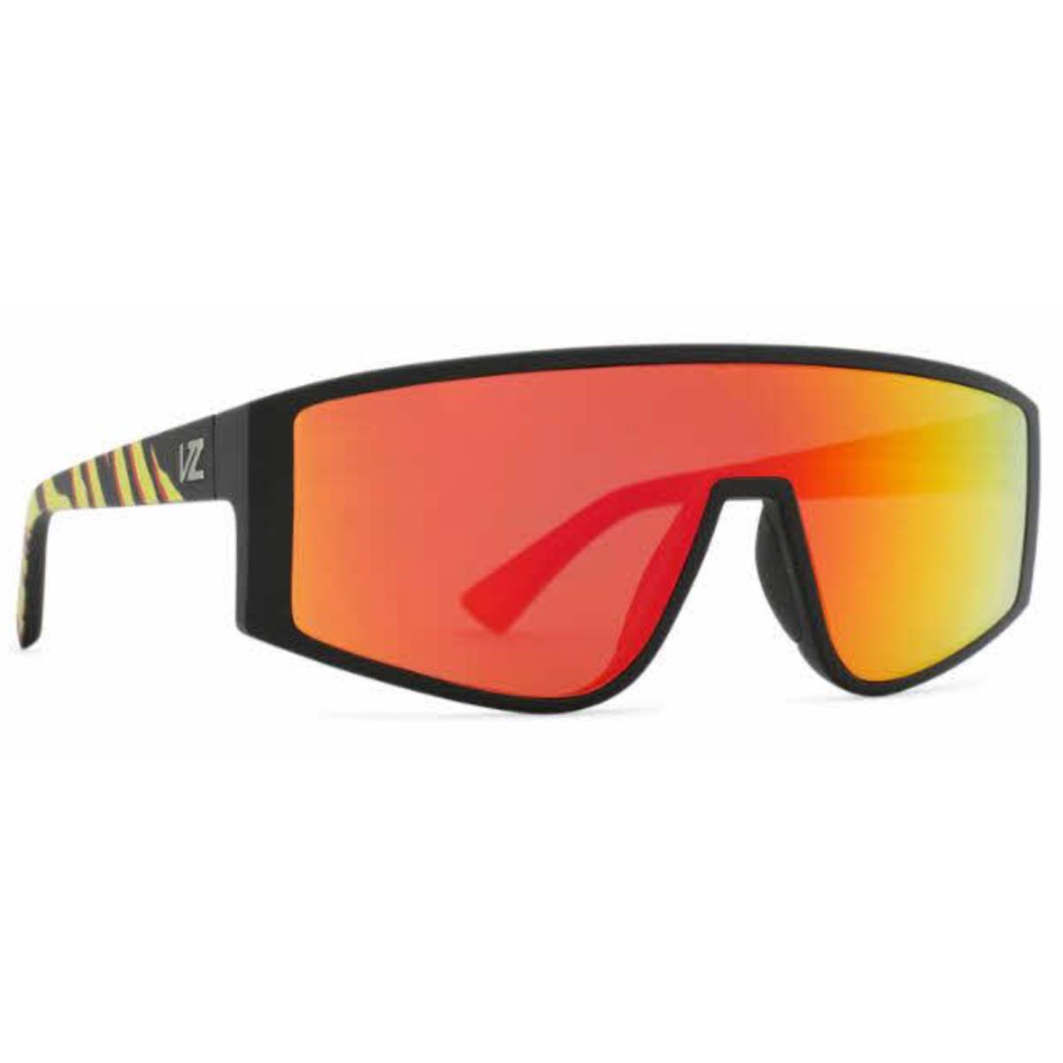 Von Zipper Hyperbang Sunglasses-xrrr-tiger Tear-fire Chrome Lens