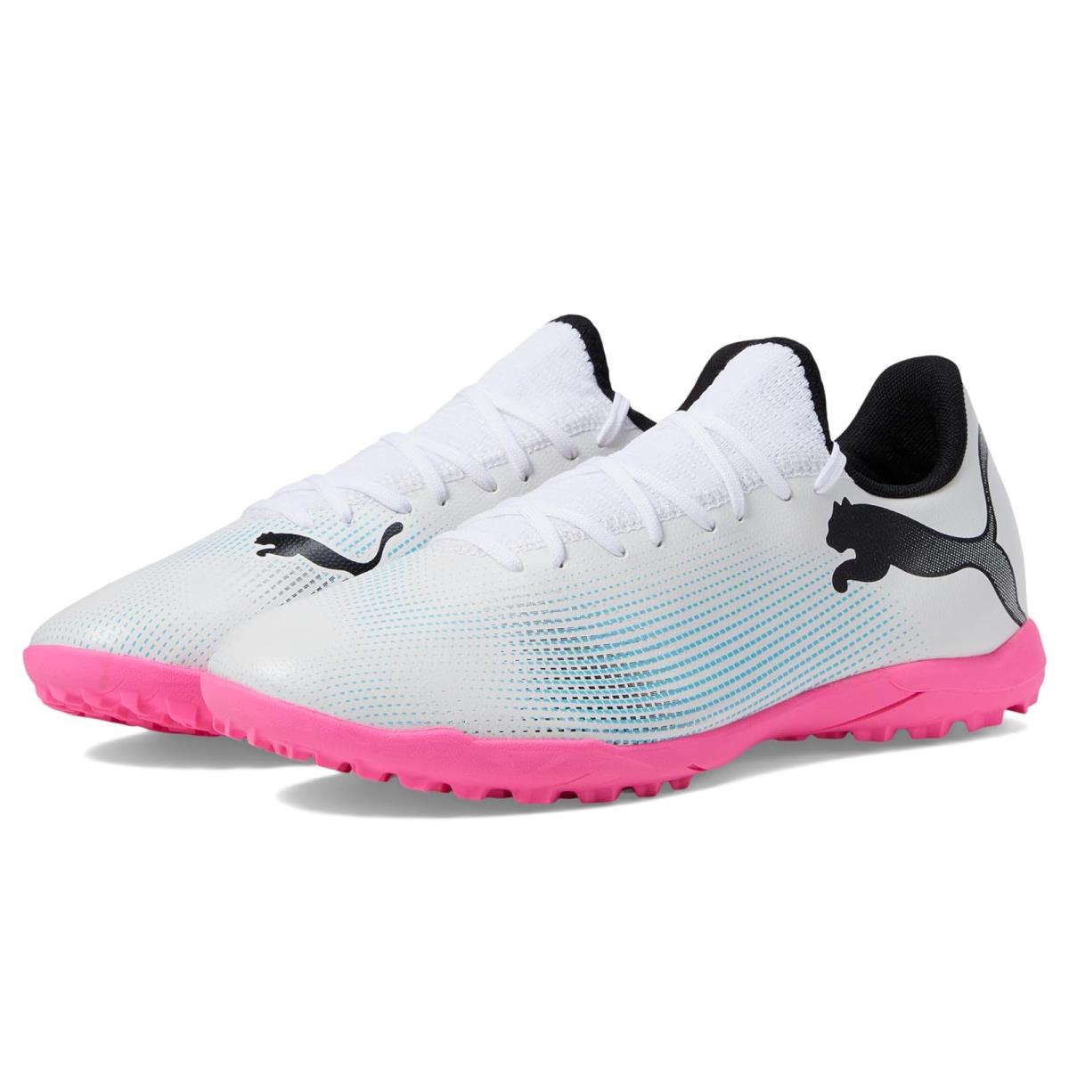 Man`s Sneakers Athletic Shoes Puma Future 7 Play Turf Training PUMA White/PUMA Black/Poison Pink