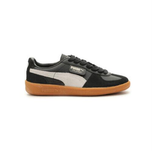 Puma Palermo Leather Lace Up Youth Palermo Leather Lace Up Youth Boys Black Sneakers Casual Shoes 39727503 - Black