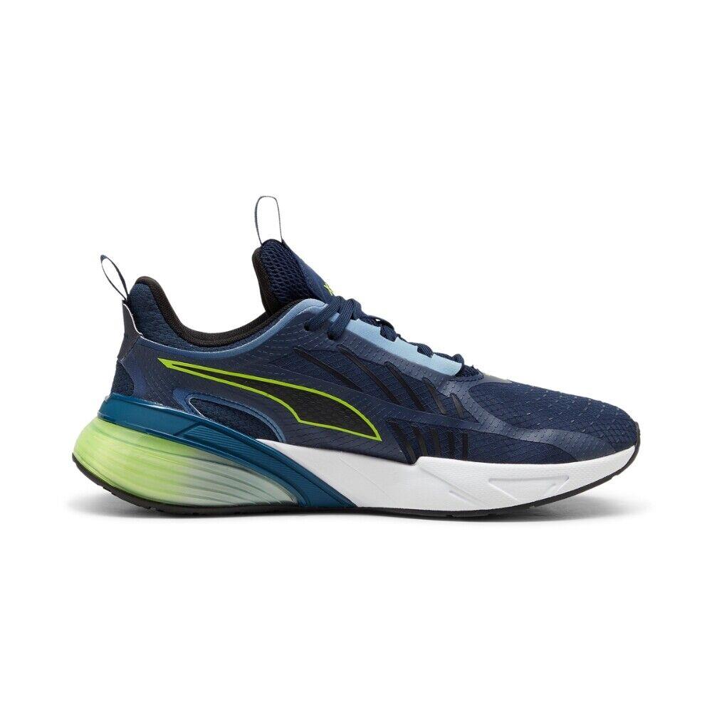 Puma Mens X-cell Action Running Shoes - 378301-14 - Cnavy/lime/puma Black - Club Navy/Lime Pow/Puma Black