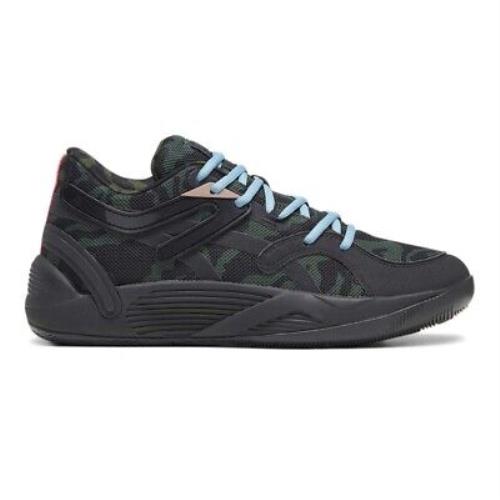 Puma Trc Blaze Court Camo Basketball Mens Black Sneakers Athletic Shoes 3790870