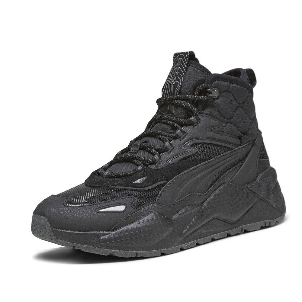 Puma Rsx High Top Mens Black Sneakers Casual Shoes 39271801 - Black