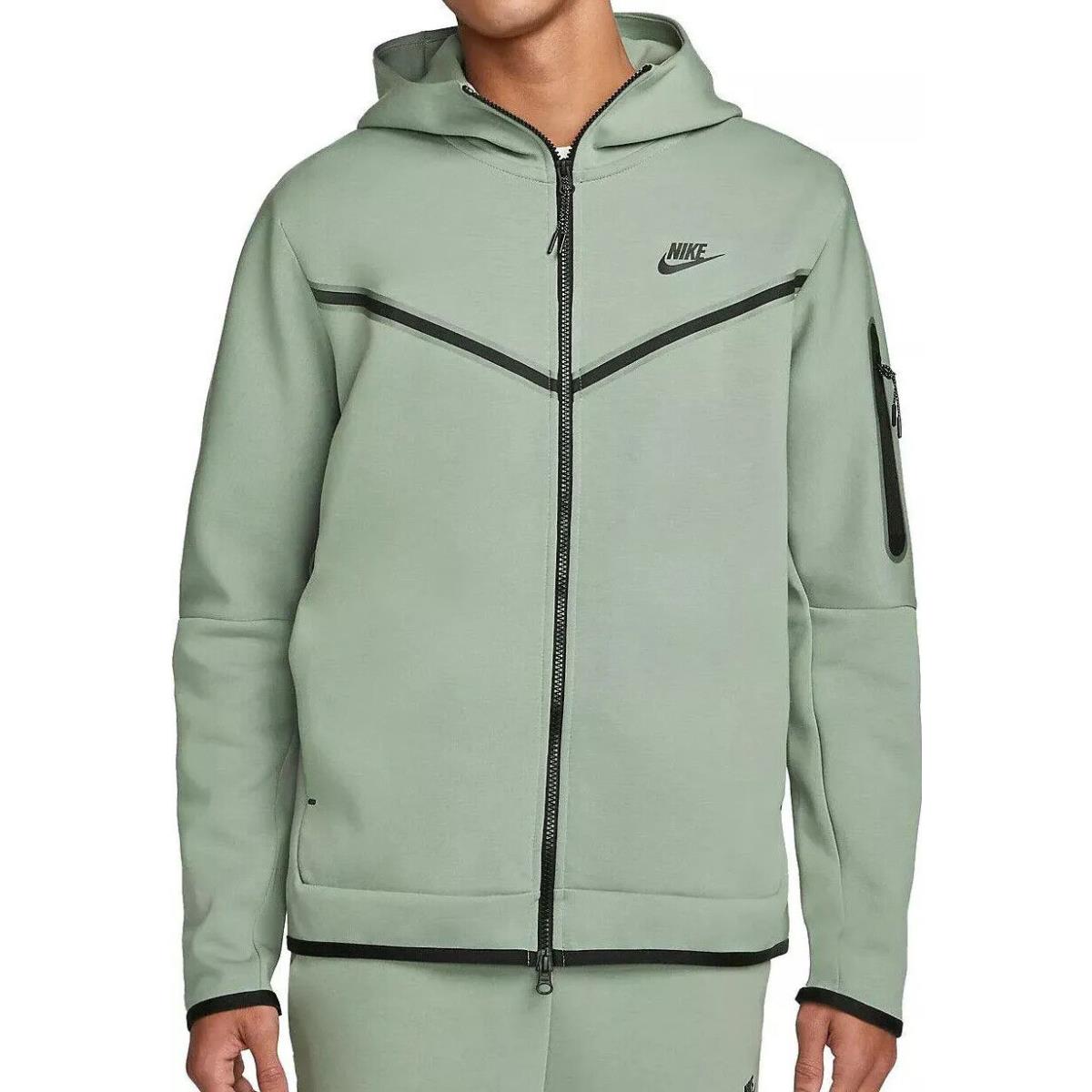 Nike Sportswear Tech Fleece Men`s Hooded Jacket Mica Green S M-tall CU4489-330